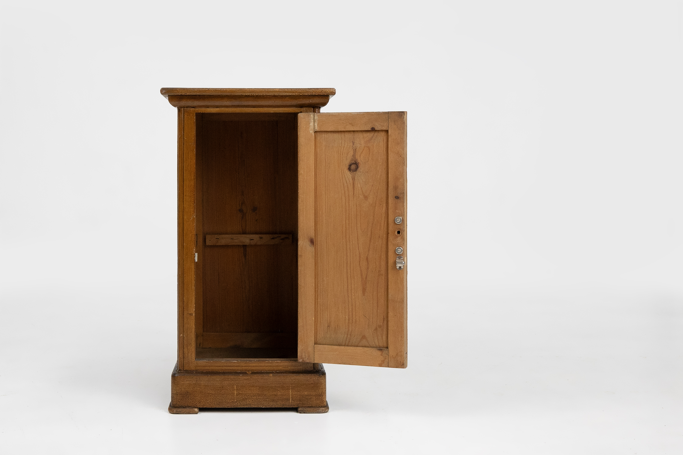 French Art Deco nightstand in varnished wood, ca. 1930thumbnail